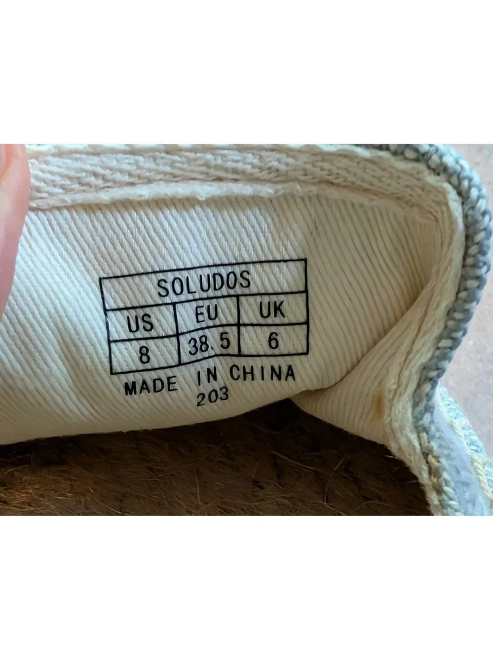 Soludos Daisy Espadrille Slip On Casual Comfort Shoes Flats Size 8 NWOT